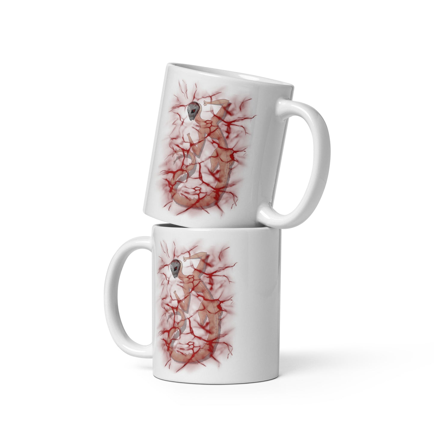Creep White glossy mug