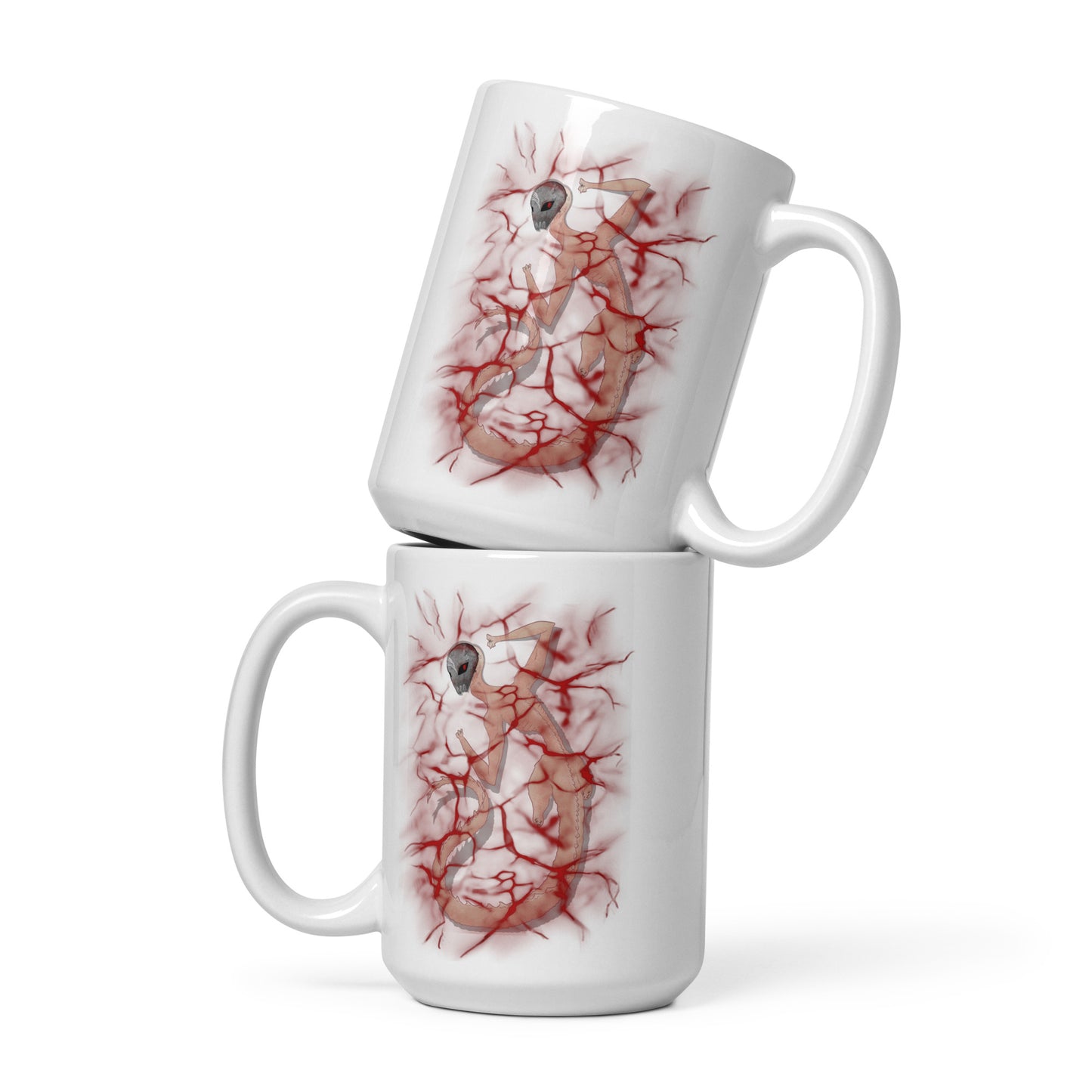 Creep White glossy mug