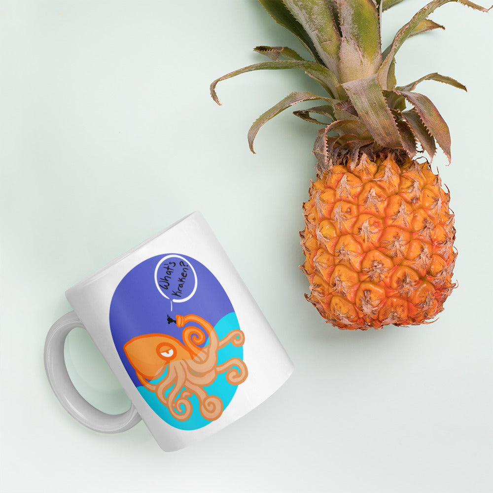 What's Kraken? White glossy mug