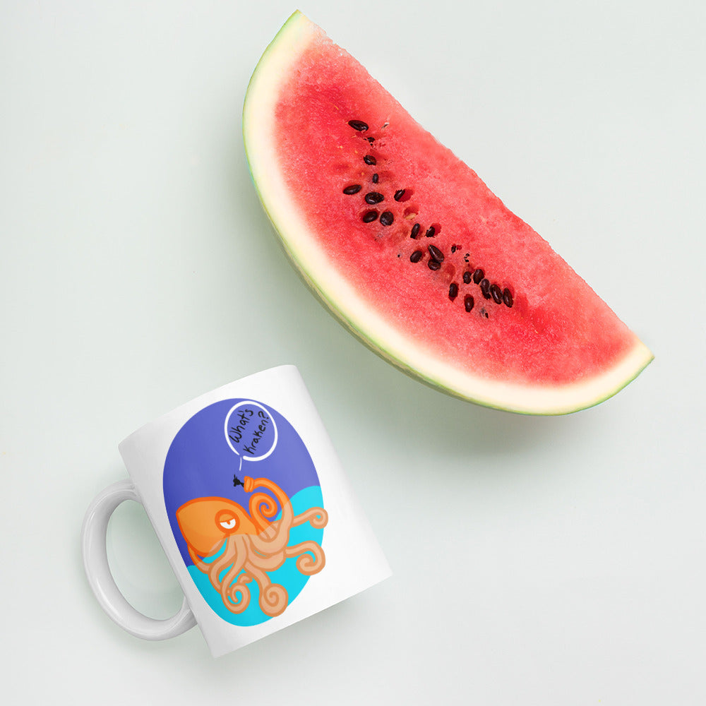 What's Kraken? White glossy mug