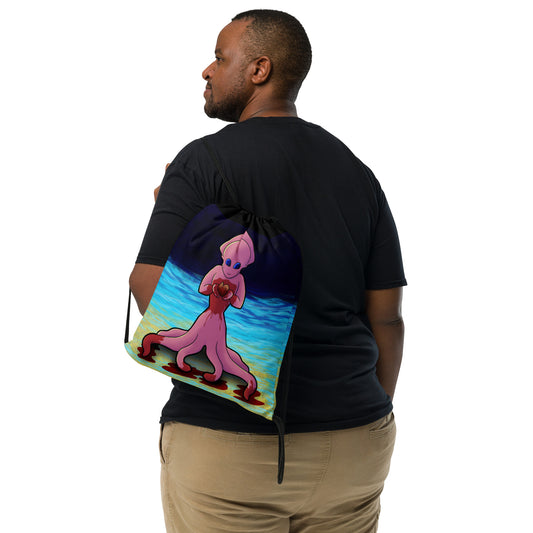 You Asked For My Heart Drawstring bag