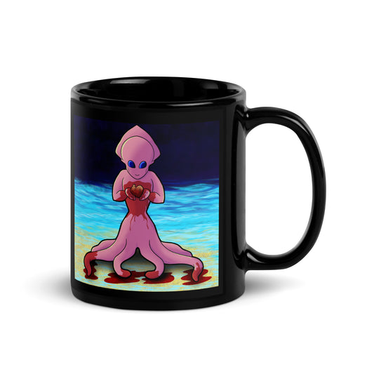 You Asked for My Heart Black Glossy Mug
