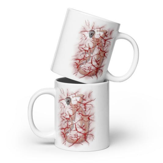 Creep White glossy mug