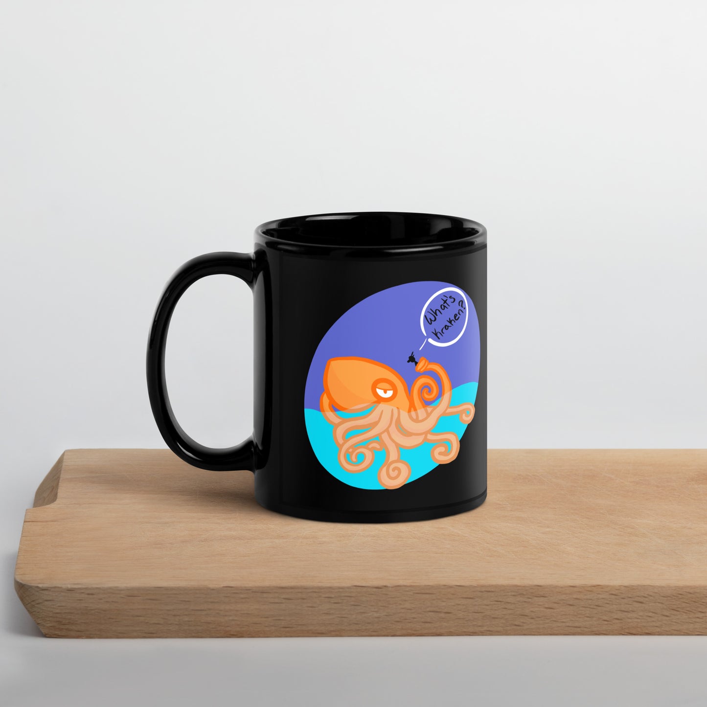 What's Kraken? Black Glossy Mug