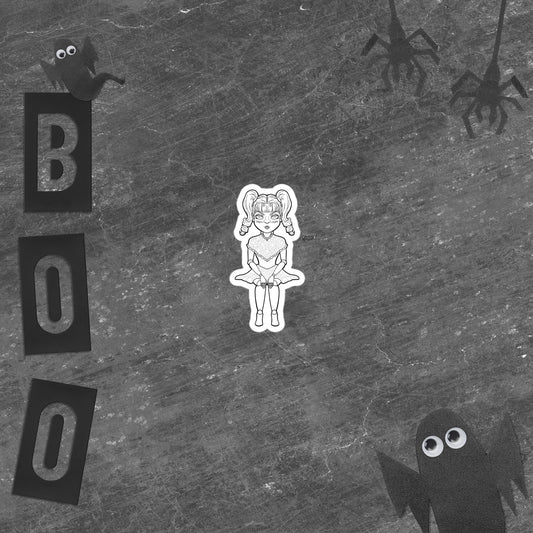Lovely Doll B&W sticker