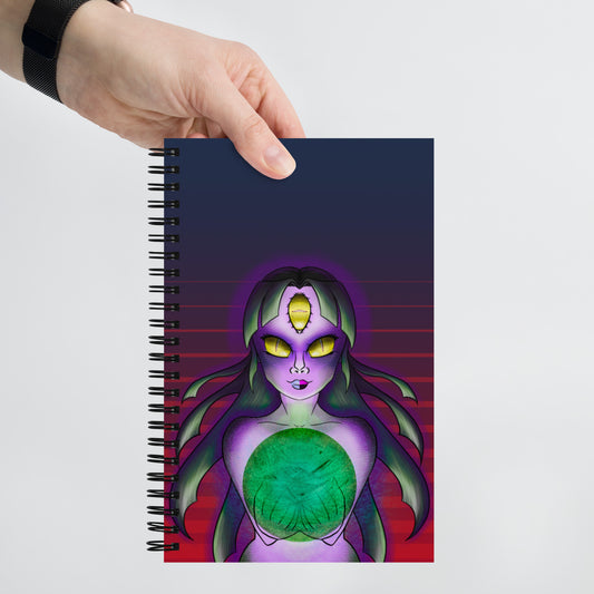 Snake Eyes Psychic Spiral notebook