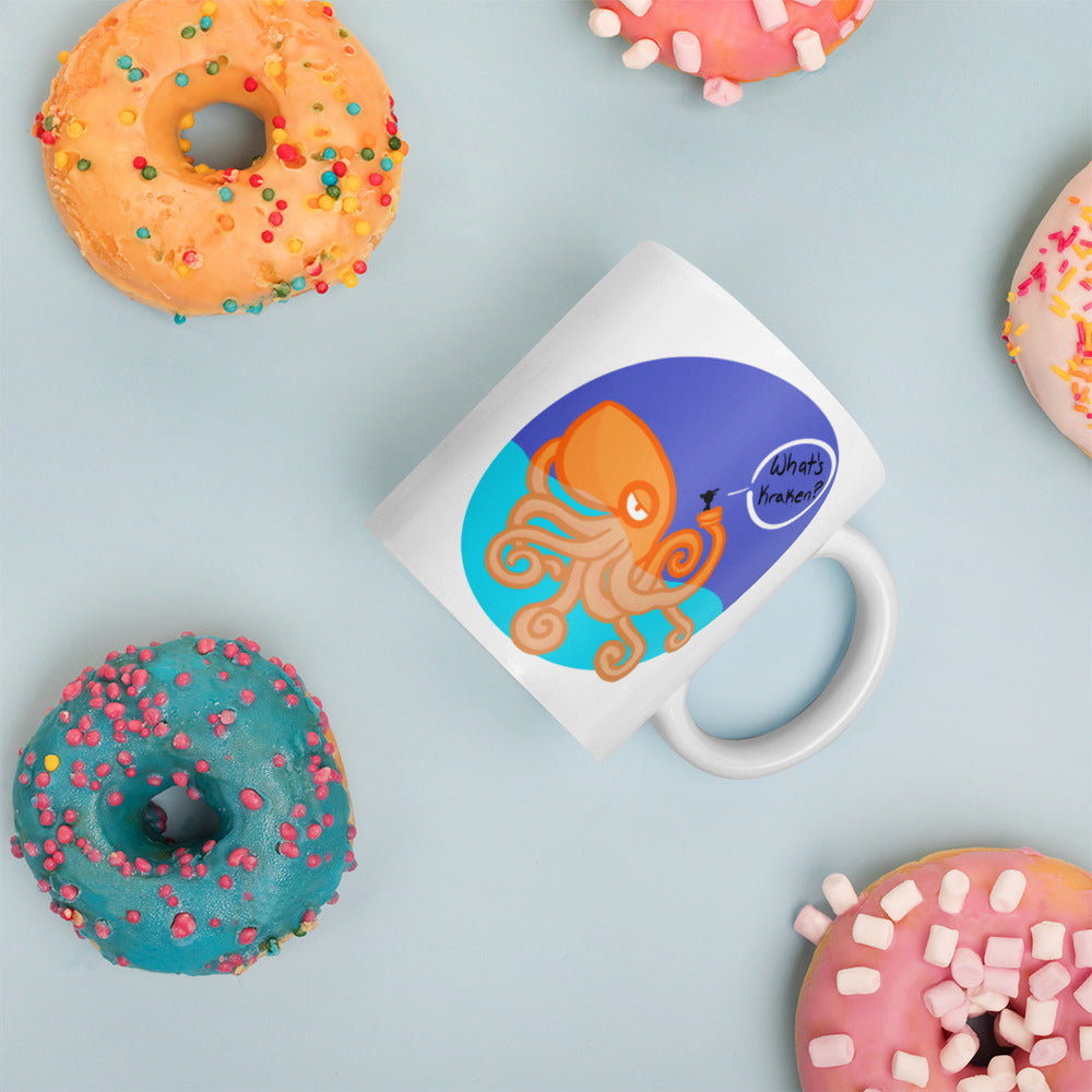 What's Kraken? White glossy mug